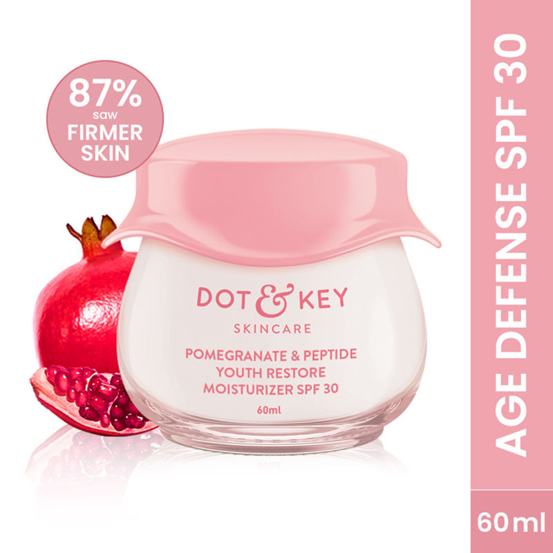 Dot & Key Multi Peptide Pomegranate & Ceramides SPF 30 Face Moisturizer For Wrinkles