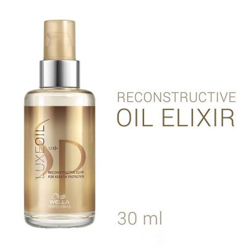 SP Luxe Oil Keratin Restore Reconstructive Elixir with Almond Oils for Smooth, Strong Hair