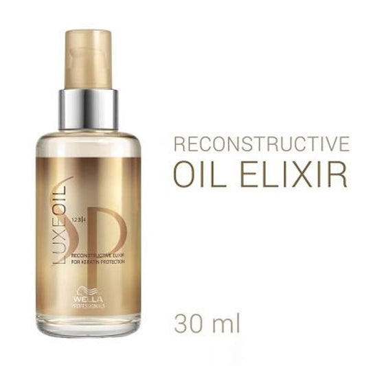 SP Luxe Oil Keratin Restore Reconstructive Elixir with Almond Oils for Smooth, Strong Hair