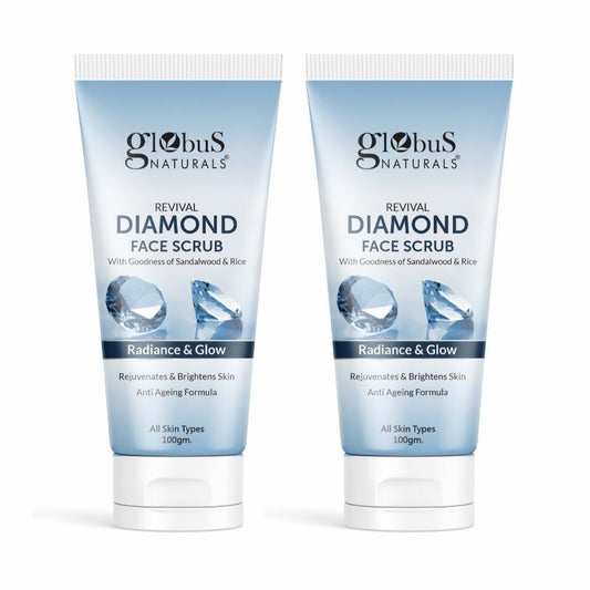 Globus Naturals Revival Diamond Face Scrub - Pack of 2