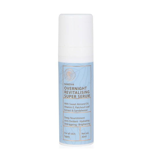 Sandiva Overnight Revitalising Super Serum with Vitamin E & Patchouli - Anti-ageing & Brightening