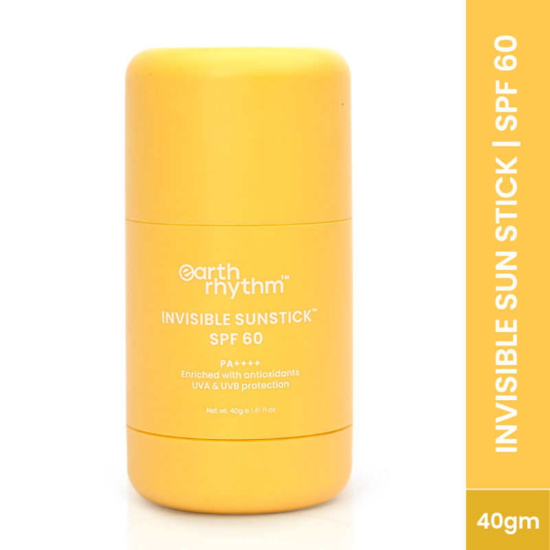 Earth Rhythm Sunstick SPF 60 Invisible Sunscreen, PA+++, UVA+UVB Protection