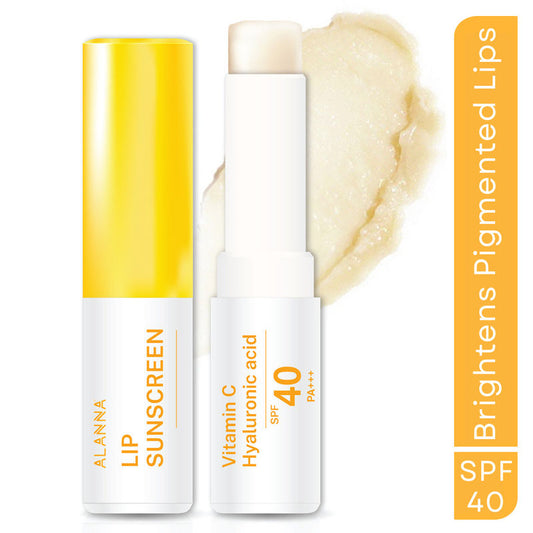 ALANNA Brightening Lip Balm SPF 40, For Dark & Pigmented Lips, Vanilla Flavor, For Men & Women