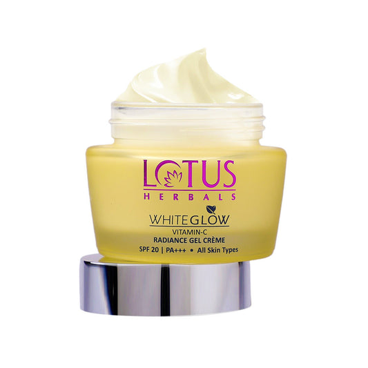 Lotus Herbals Whiteglow Vitamin-C Radiance Gel Crème SPF-20 PA+++ All Skin Types Paraben-Free