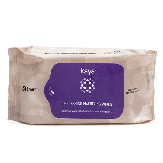 Kaya Refreshing Mattifying Wipes | Vitamin E & Chamomile Extracts