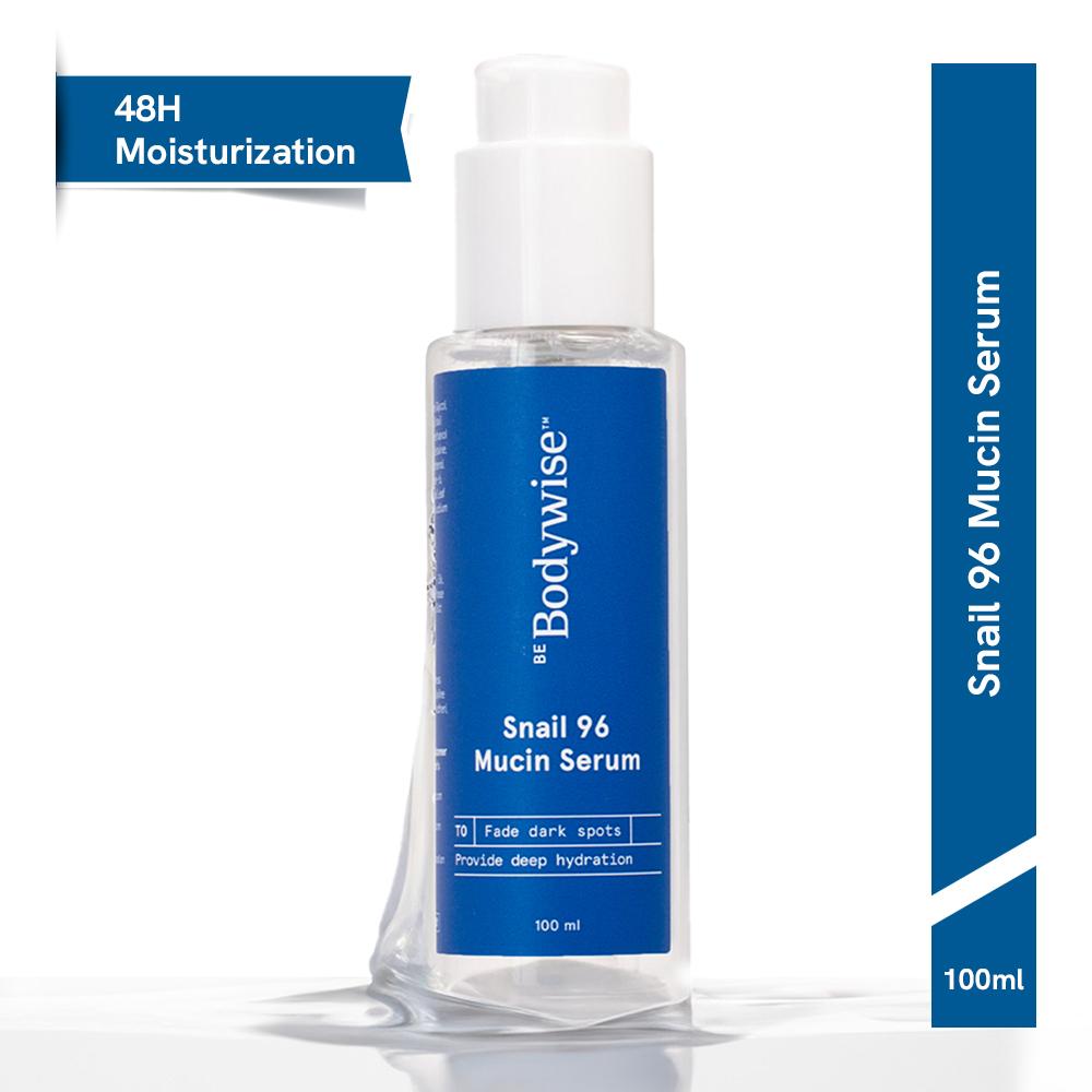 Be Bodywise Snail 96 Mucin Serum - For Deep Hydration (48H) - Reduces Dark Spots & Signs Of Aging
