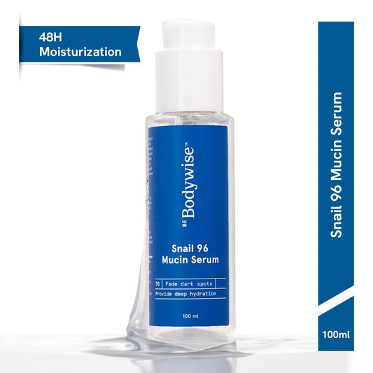 Be Bodywise Snail 96 Mucin Serum - For Deep Hydration (48H) - Reduces Dark Spots & Signs Of Aging
