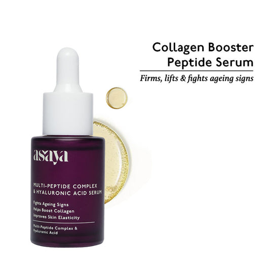 ASAYA 5% MULTI PEPTIDE SERUM WITH HYALURONIC ACID COLLAGEN PEPTIDE FACE SERUM FOR ANTI AGEING(30ML)