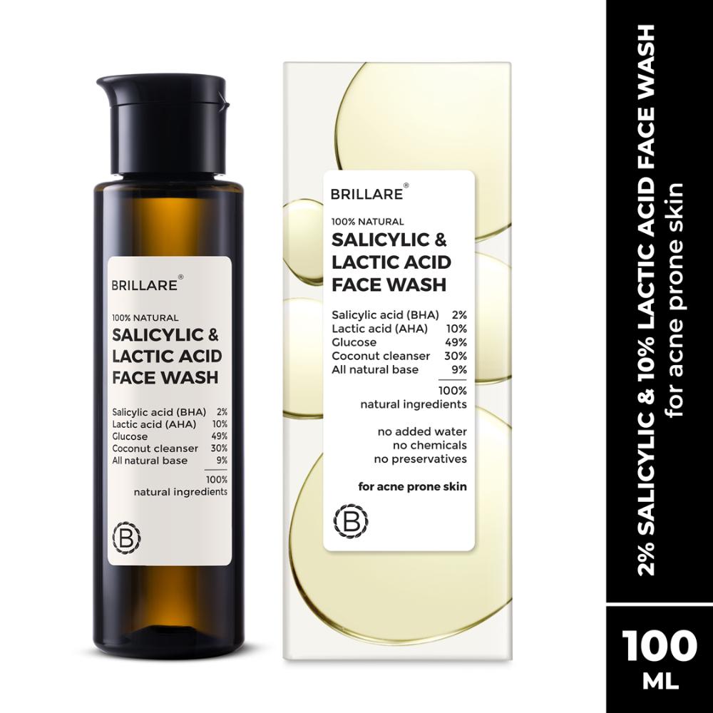 Brillare Salicylic & Lactic Acid Face Wash