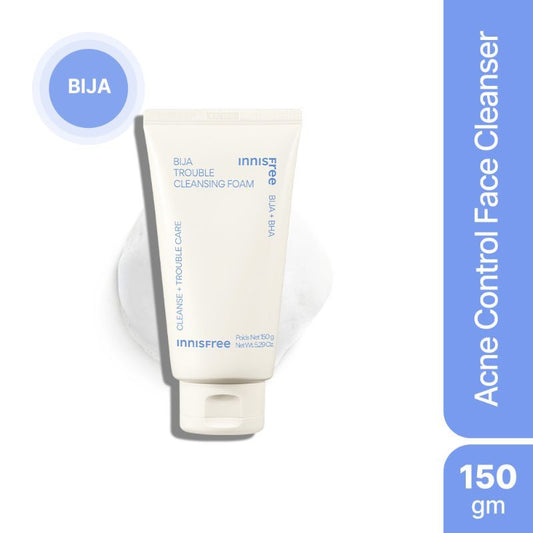 Innisfree Bija Trouble Care Foam Cleanser With Salicylic Acid For Acne Control