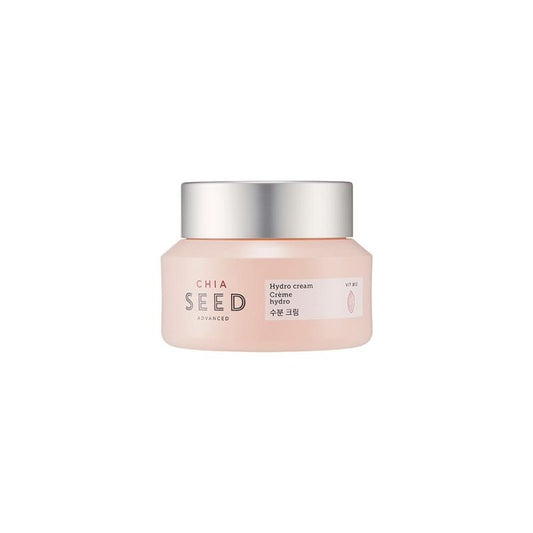 The Face Shop Chia Seed Hydro Cream with Vitamin B12, 24HR Intense Hydration Face Moisturizer