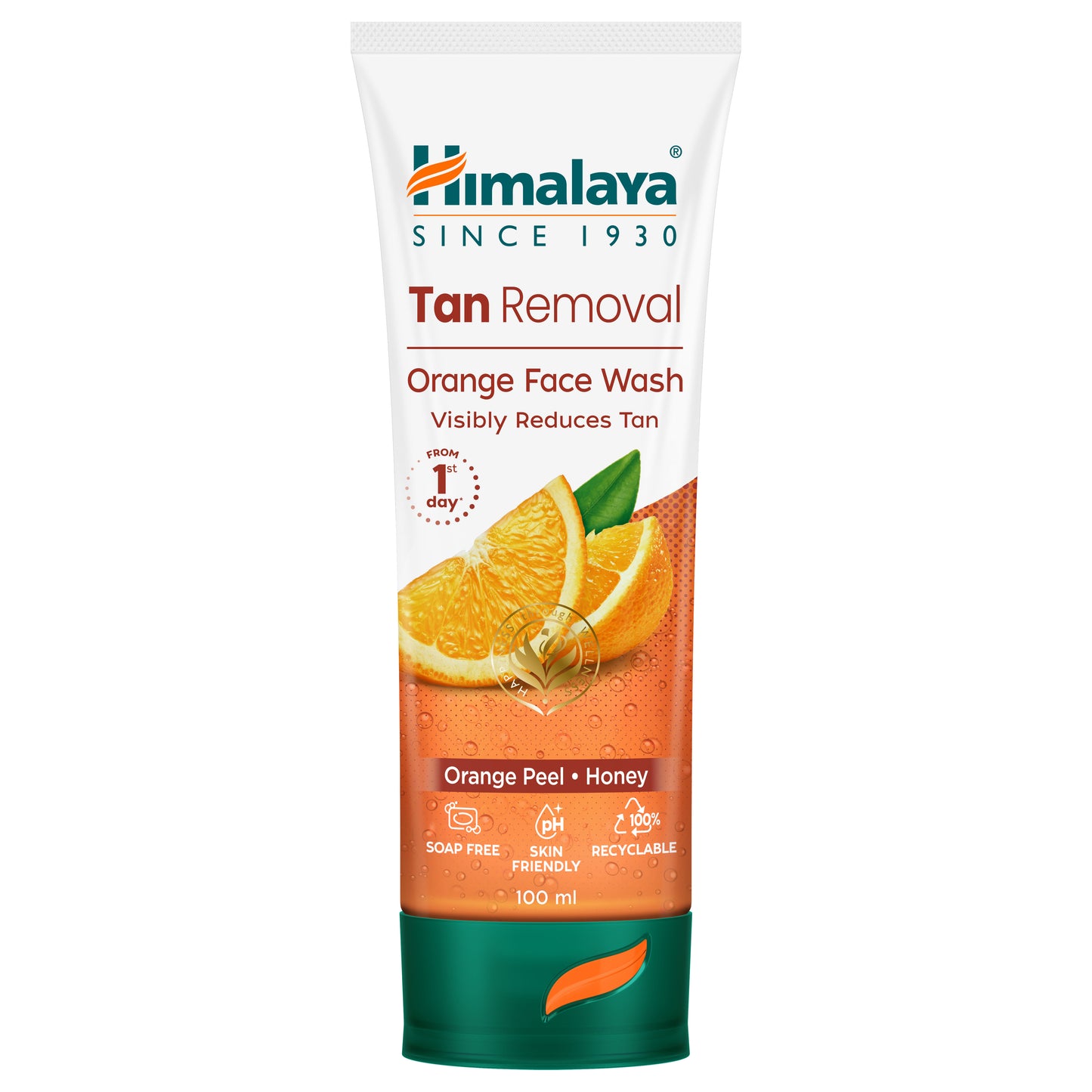 Himalaya Tan Removal Orange Face Wash Orange Peel+Honey