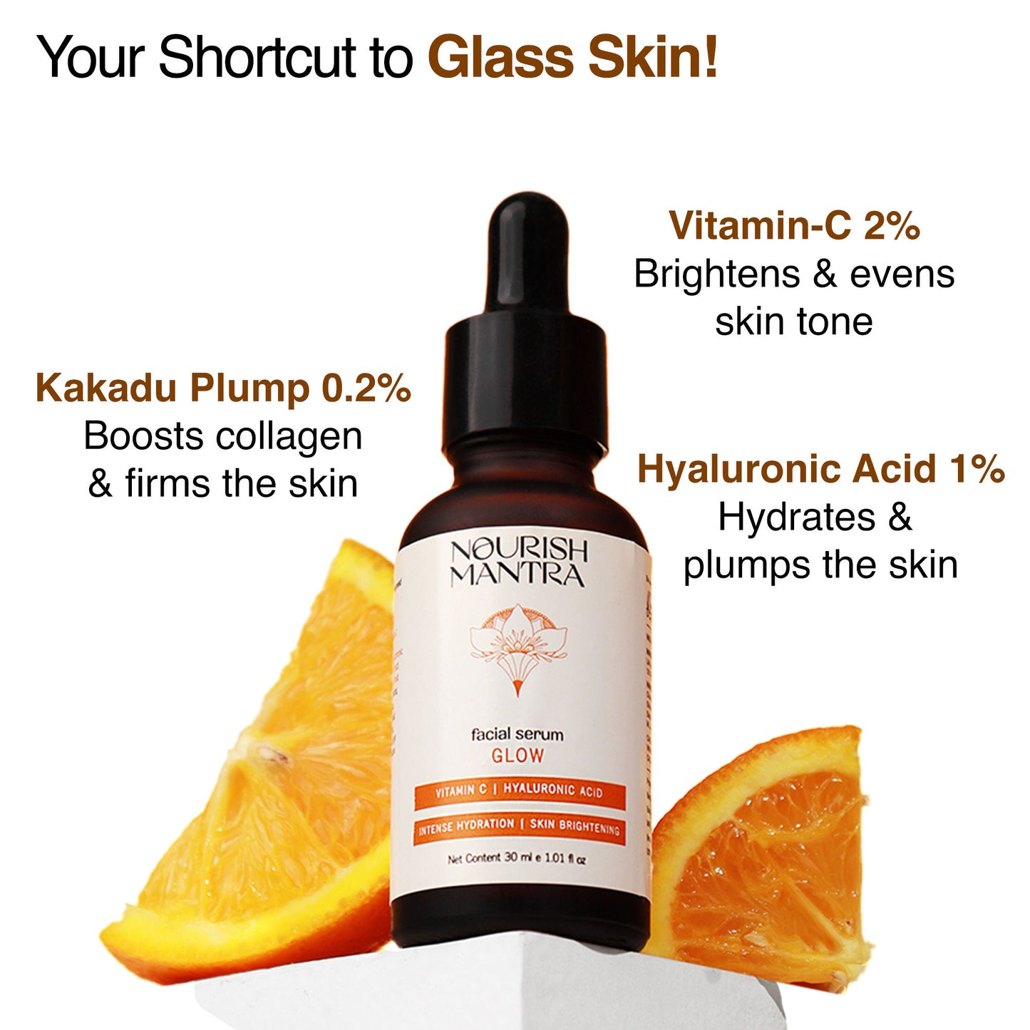 Nourish Mantra Glow Serum for Radiant and Glowing Skin