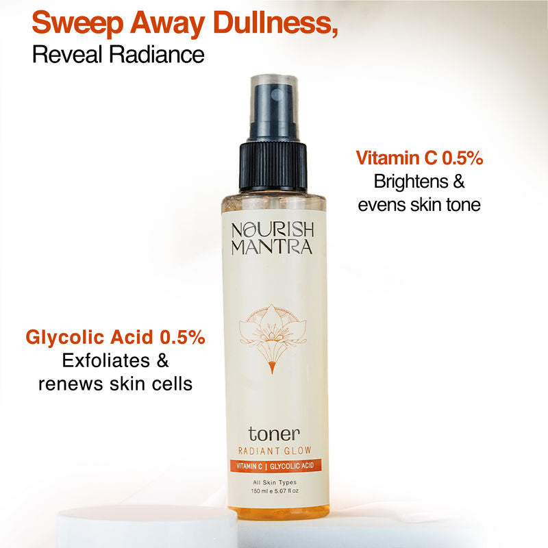 Nourish Mantra Radiant Glow Toner for Glowing Skin & Pore Tightening