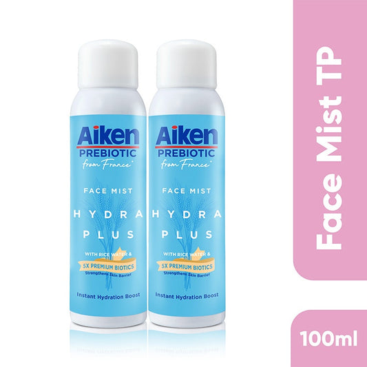 Aiken Prebiotic 8X Premium Biotics Face Mist 100Mlx2 (Twin Pack)