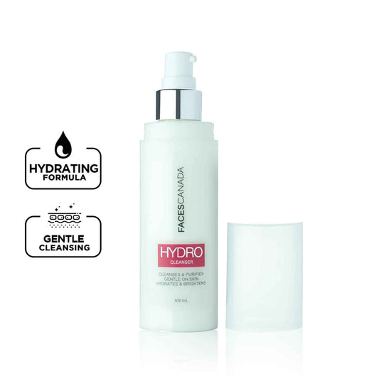 FACES CANADA Hydro Gentle Cleanser, 100 ml | Cleanses Deeply | Hydrates & Purifies Skin | Fresh, Clear & Radiant Skin | For All Skin Types | Paraben Free