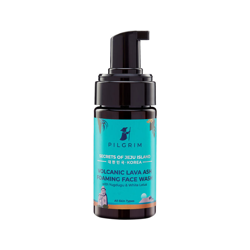 Pilgrim Jeju Volcanic Lava Foaming Face Wash with Yugudu & White Lotus (All Skin Types)