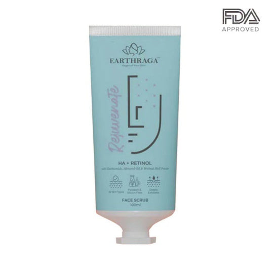 Earthraga Rejvwenate HA + Retinol Face Scrub