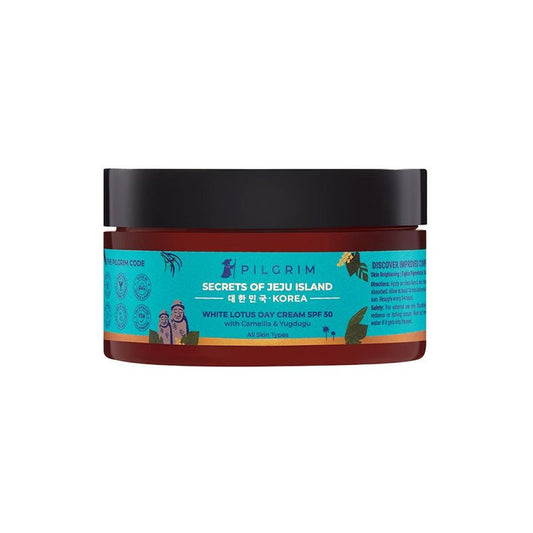 Pilgrim White Lotus Day Cream SPF 50 with Camellia & Yugdugu