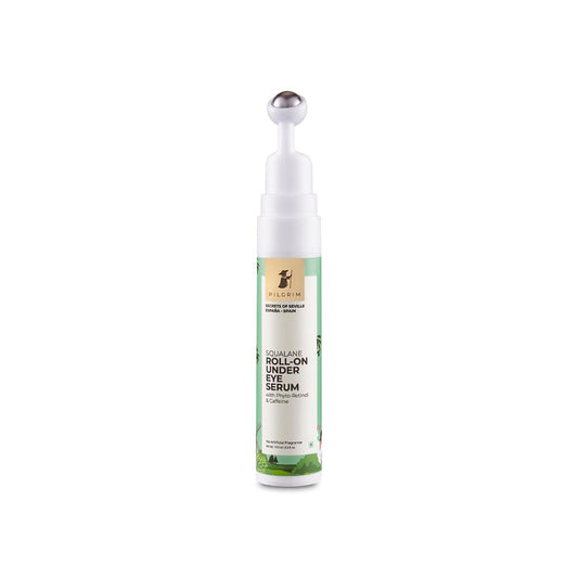 Pilgrim Squalane Roll-On Under Eye Eream Serum with Phyto-Retinol & Caffeine