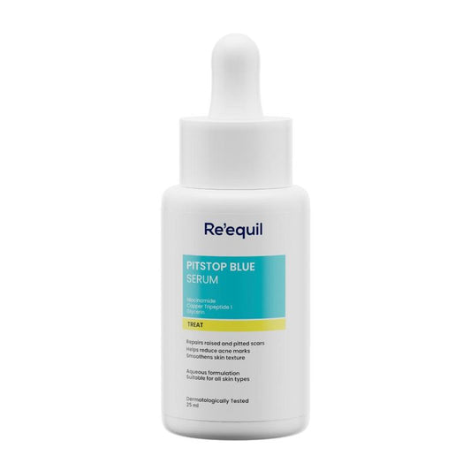 Re'equil Pitstop Blue Niacinamide Serum For Acne Scars & Marks