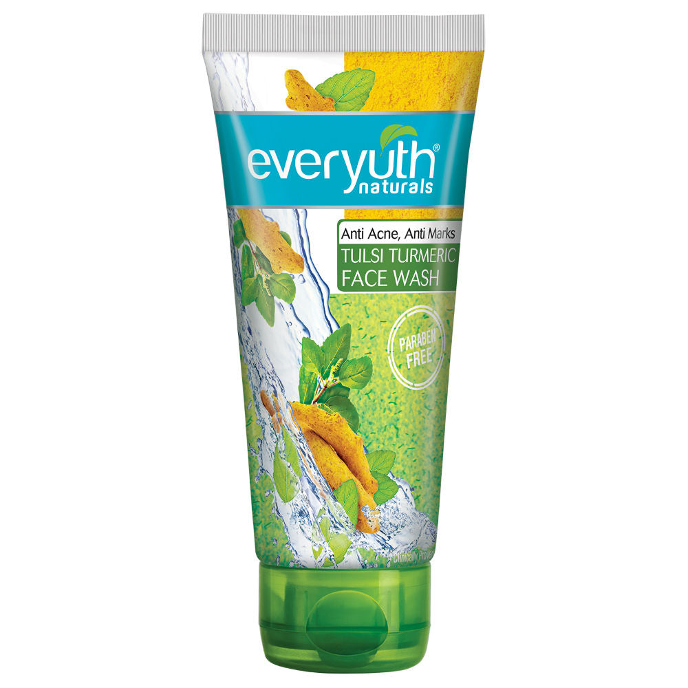 Everyuth Naturals Tulsi Turmeric Face Wash - Anti Acne, Anti Marks, Paraben Free