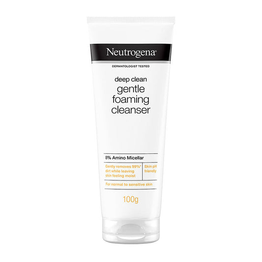 Neutrogena Deep Clean Gentle Foaming Cleanser - Moisturizing Face Wash for Normal to Sensitive Skin