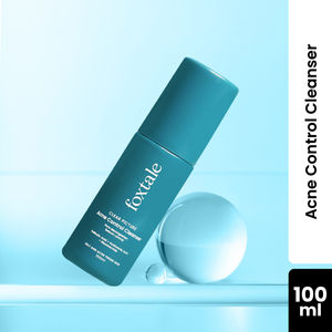 Foxtale Clear Picture Acne Control Cleanser for Oily and Acne Prone Skin | With Salicylic Acid and Niacinamide | Anti-Acne Face Wash for Pimples | Unisex - 100 ML