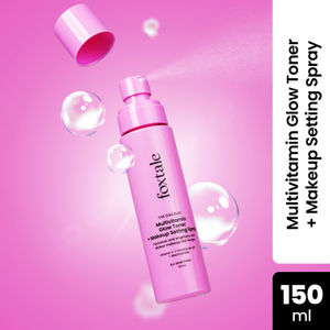 Foxtale The Dazzler Multivitamin Glow Toner + Makeup Setting Spray With Vitamin C + Provitamin B5 + Niacinamide (150 ml)