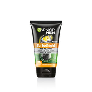 Garnier Men Turbo Bright Anti-Pollution Double Action Facewash, 100g