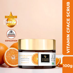 Good Vibes Vitamin C Anti-Blemish Glow Face Scrub (100 gm)