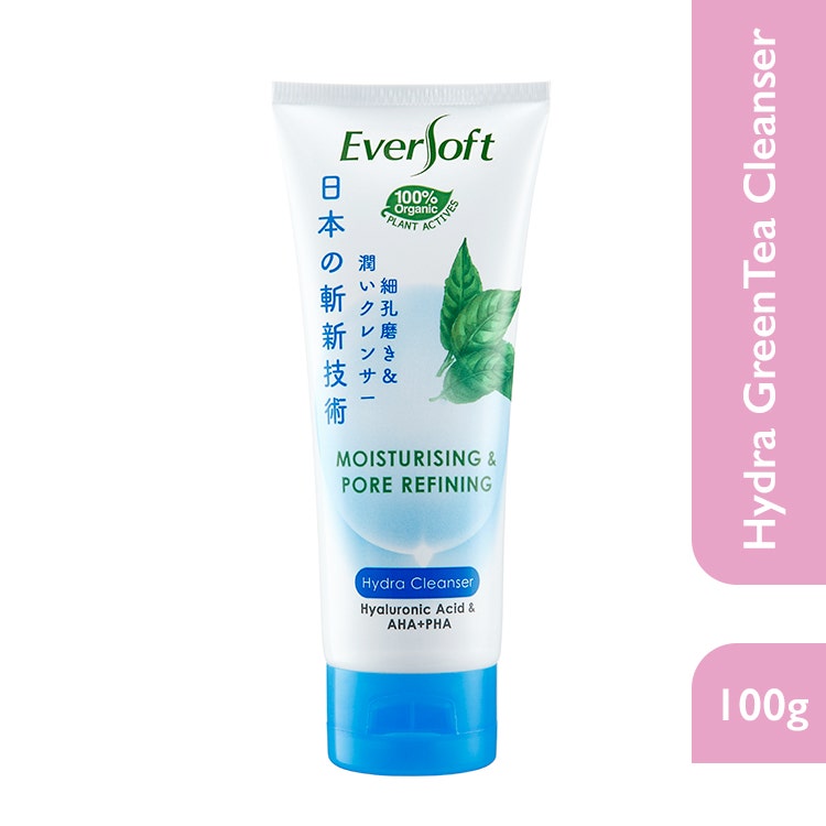 Eversoft Hydra Moisturising & Pore Refining (Green Tea) Cleanser 100G