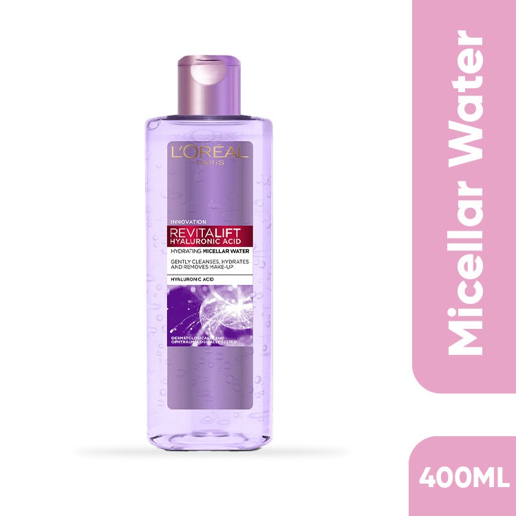 Loreal Paris Revitalift Hyaluronic Acid Hydrating  Micellar Water 400Ml