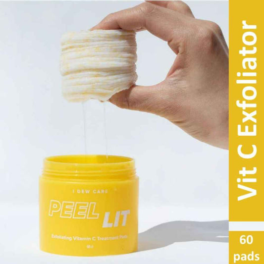 I DEW CARE PEEL LIT, Exfoliating Vitamin C Treatment Pads | Korean Skin Care 60 Pcs
