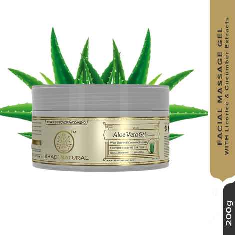 Khadi Natural Aloevera Gel (Transparent) (200 gm)