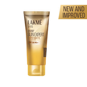 Lakme Sun Expert Super Matte Lotion Sunscreen SPF 30 PA++ with Niacinamide & Vit C | Broad spectrum UVA/B protection | Blue light protection | No White Cast | for all dry, normal skin| 50ml