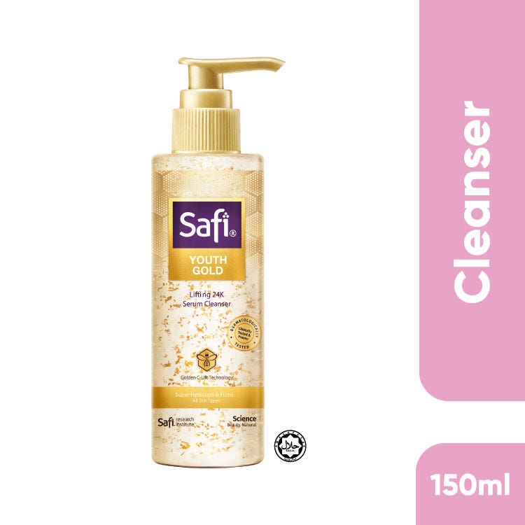 Safi Youth Gold Lifting 24K Serum Cleanser 150Ml