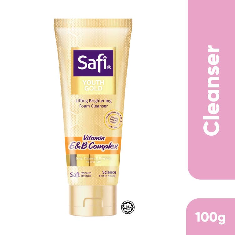 Safi Youth Gold Lifting Brightng Foam Cleanser 100G