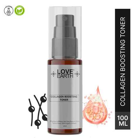 Love Earth Collagen Boosting Toner With Aloe Vera Extracts And Glycerin For Scar Reduction,Fine Lines & Ageing 100 ml