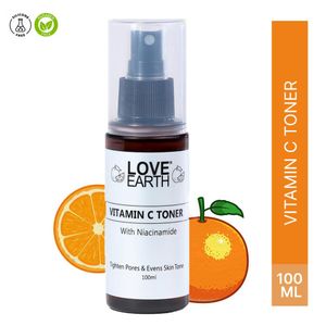 Love Earth Vitamin C TonerA With Benefits Niacinamide For Tighten Pores & Evens Skin Tone 100 ml