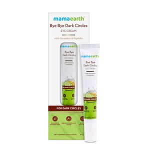 Mamaearth Bye Bye Dark Circles Eye Cream with Cucumber and Peptides for Dark Circles - 20 gm