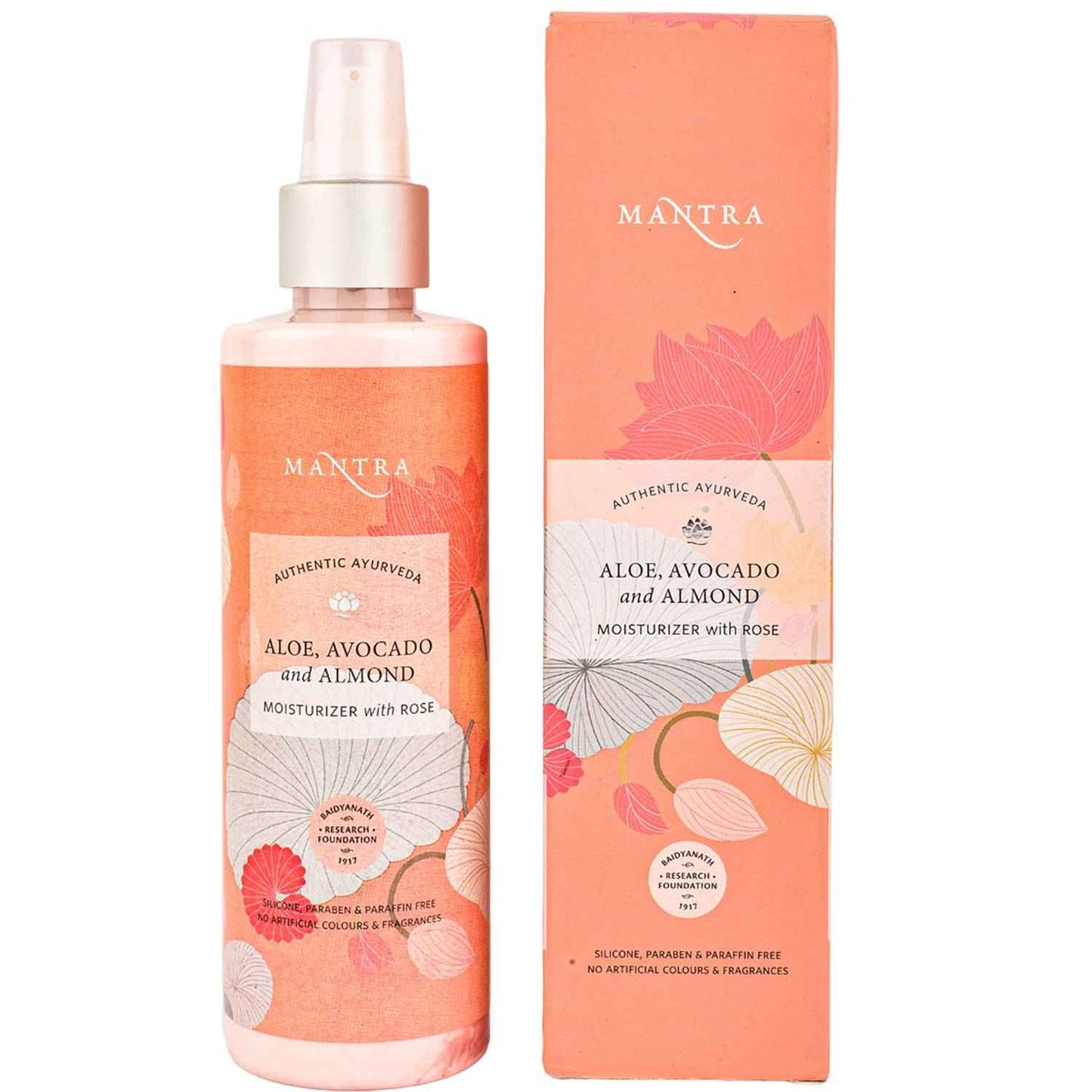 Mantra Herbal Aloe, Avocado And Almond Moisturiser With Rose (100 ml)