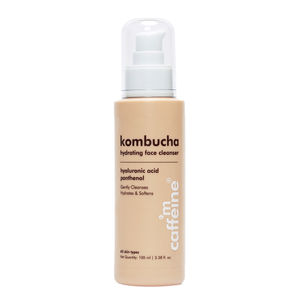 mCaffeine Kombucha Hydrating Face Cleanser |Gently Cleanses for women & men|Hydrates & Softens Skin face wash|Removes excess oil & dirt|100 ml