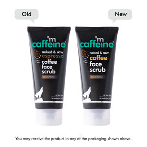 mCaffeine Coffee Face Scrub for Fresh & Glowing Skin (75 gm) | Tan & Blackheads Removal Scrub for Face | For Women & Men