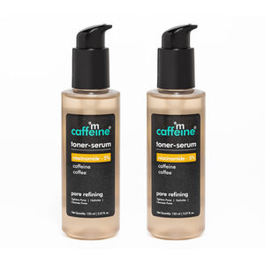 mCaffeine Toner Serum- Niacinamide Pack of 2