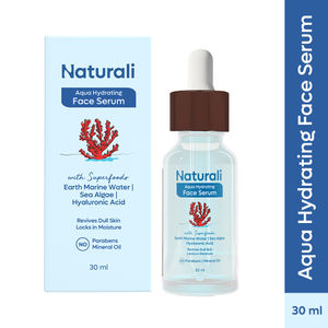 Naturali Aqua Hydrating Face Serum With Earth Marine Water, Sea Algae & Hyaluronic Acid Locks In Moisture 30 ml
