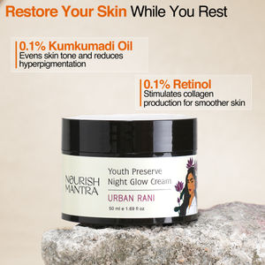Nourish Mantra Urban Youth Preserve Night Glow Cream with Retinol for Youthful-Looking Skin - 50ml
