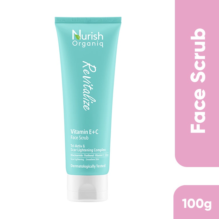 Nurish Organiq Revitalize Vitamin E+C Scrub 100G