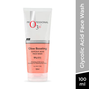 O3+ glow boosting glycolic acid brightening face wash 100 ml