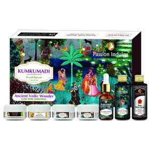 Passion Indulge KUMKUMADI 7 Star Facial Kit for Skin Glow, Skin Brightness, Freckles, Skin discoloration